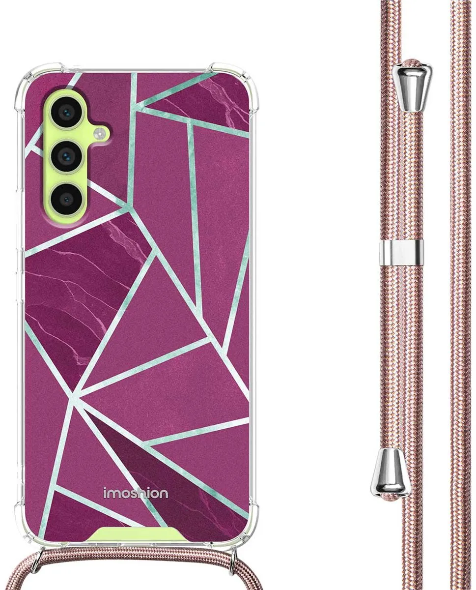 Imoshion Hoesje Samsung Galaxy A34 5G - Bordeaux Graphic
