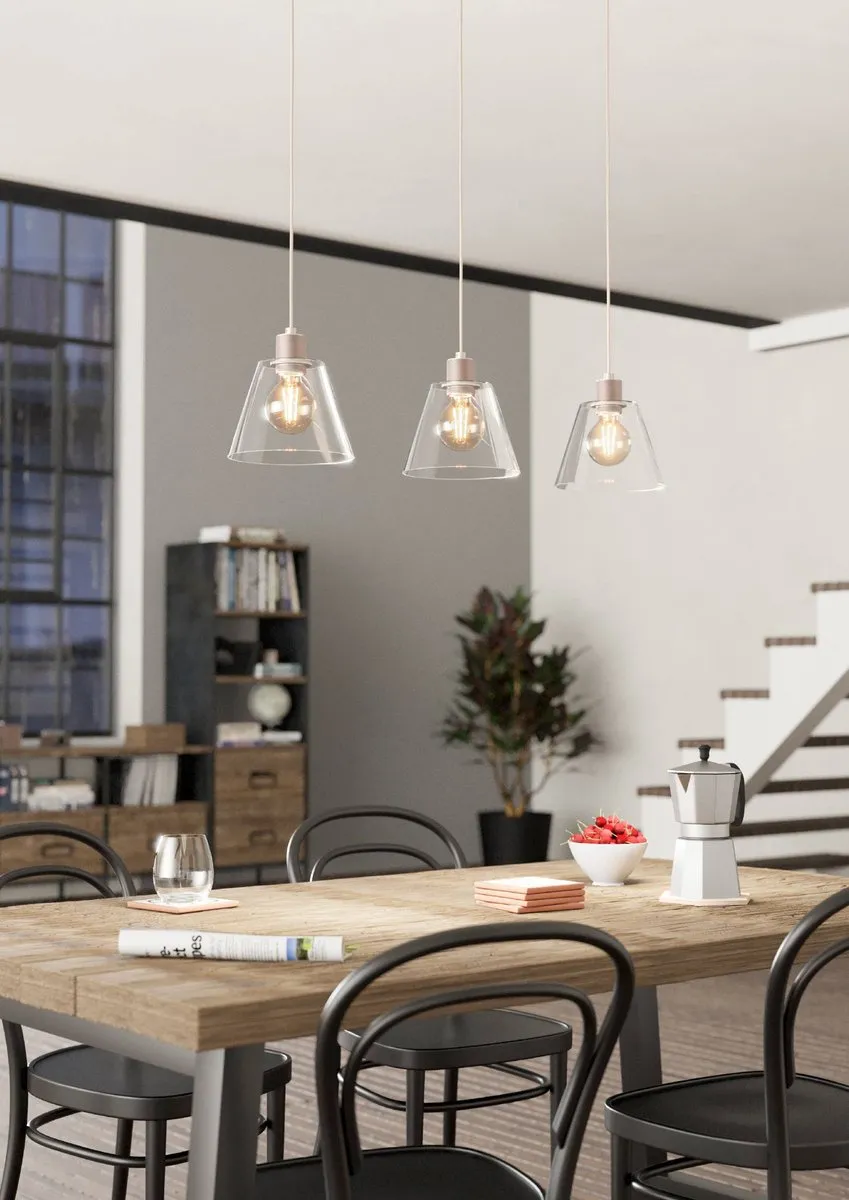 Eglo Copley Hanglamp 90cm - Roségoud