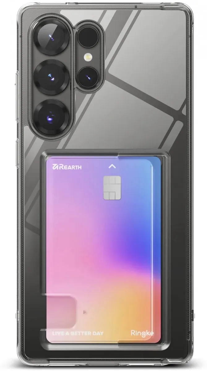 Ringke Fusion Card Hoesje Samsung Galaxy S25 Ultra - Transparant