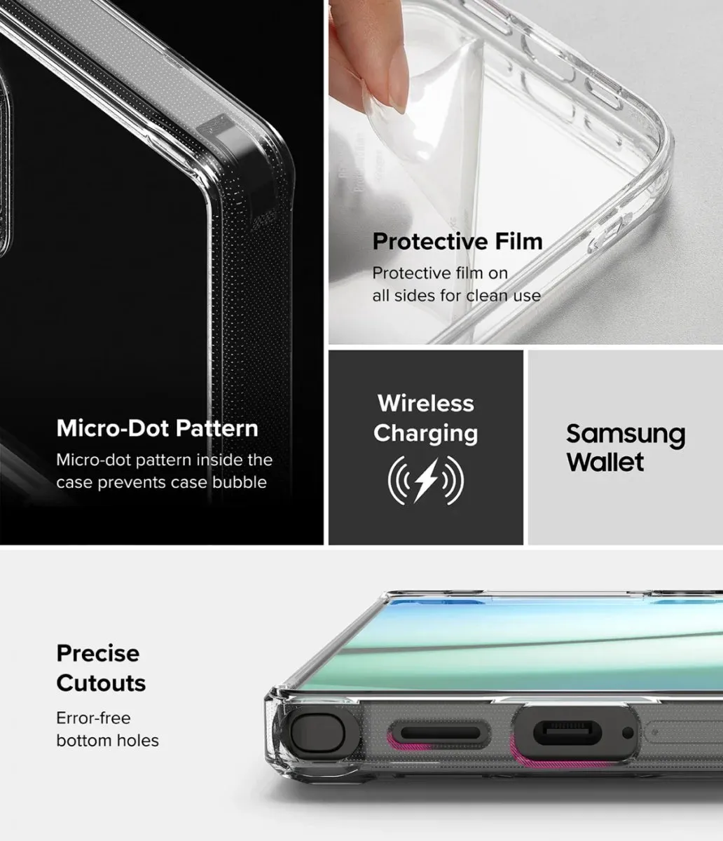 Ringke Fusion Card Hoesje Samsung Galaxy S25 Ultra - Transparant