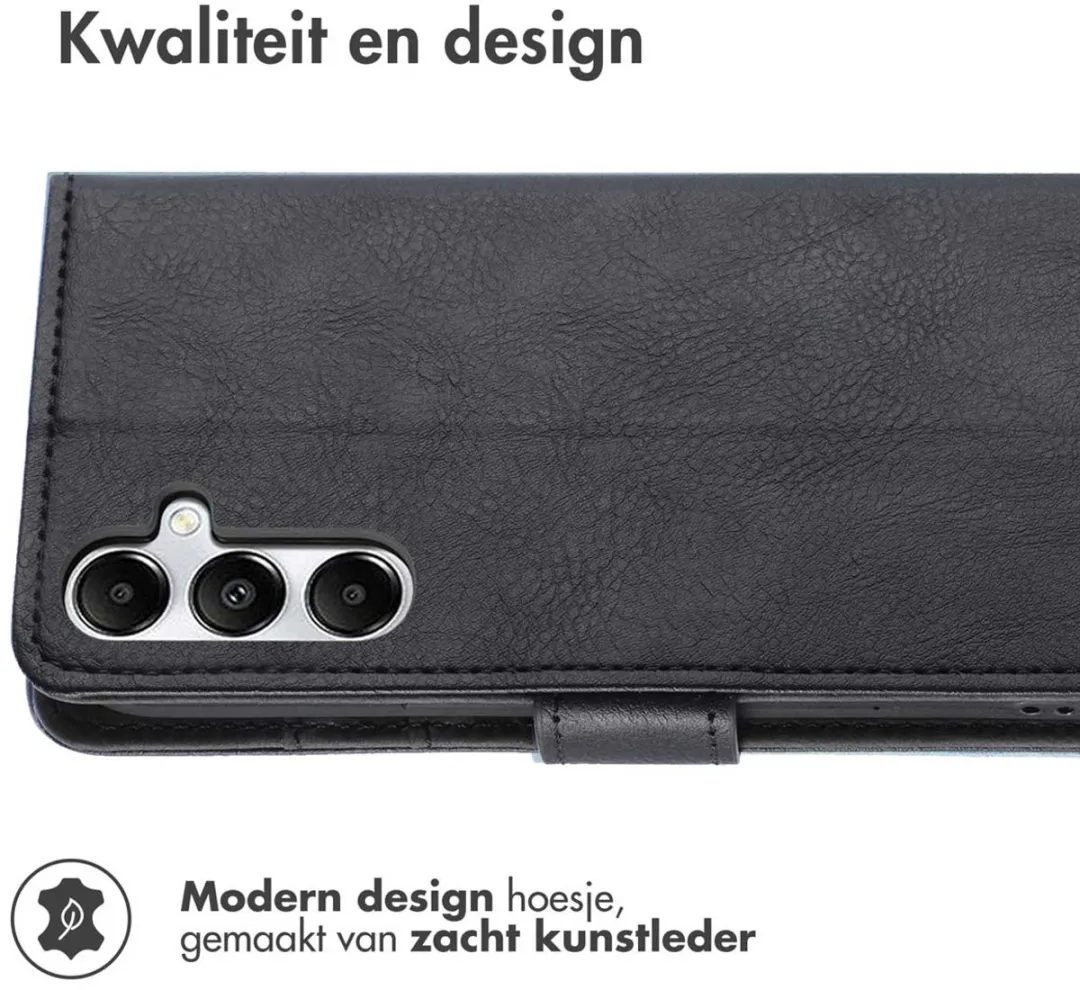 imoshiion Hoesje Samsung Galaxy A17 - 3 Pasjes Zwart