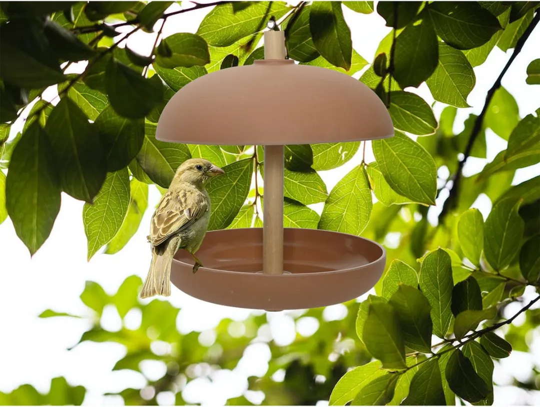 Decoris Vogelvoedersilo Hangend Cognac Bruin 21x25cm