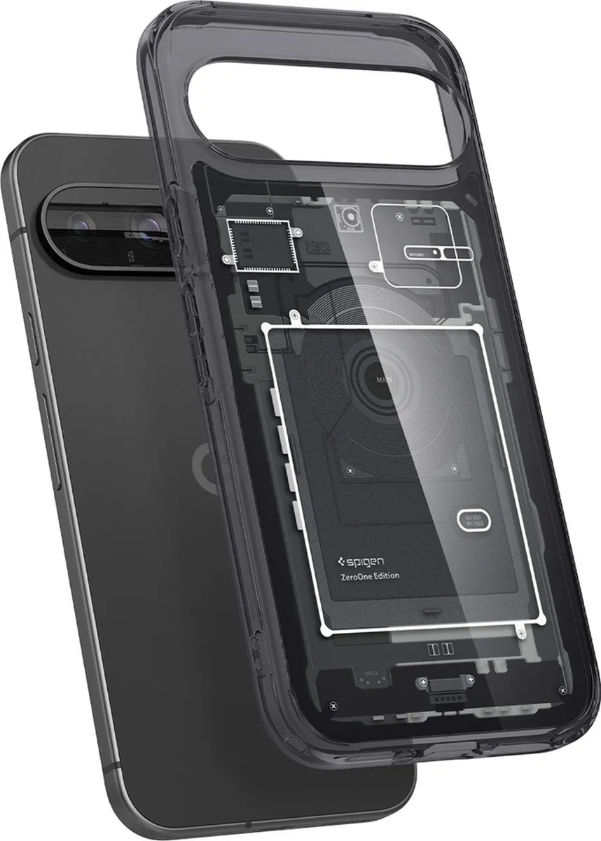 Spigen Ultra Hybrid Hoesje 8809971226370 - Google Pixel 9/9 Pro - Zwart - afbeelding 3 van 6