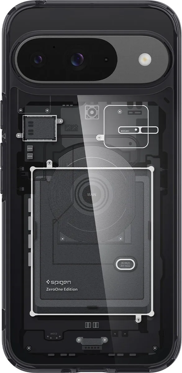 Spigen Ultra Hybrid Hoesje 8809971226370 - Google Pixel 9/9 Pro - Zwart - afbeelding 5 van 6