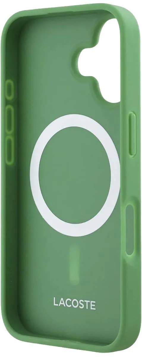 Lacoste MagSafe Iconic Petit Piqué Hoes iPhone 16 Plus - Groen - LCHMP16MPVCN - afbeelding 4 van 5