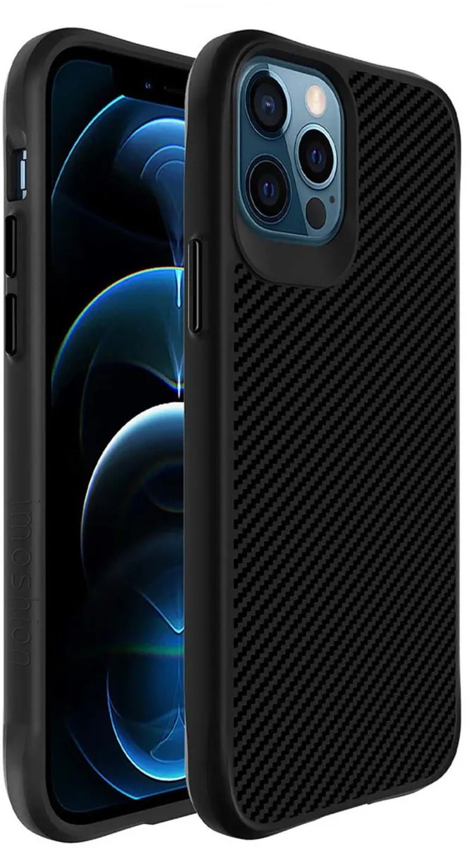 Imoshion Hybrid Carbon Hoesje iPhone 12/12 Pro
