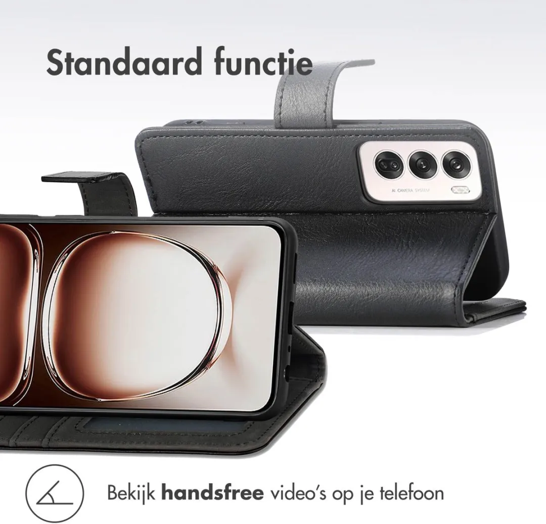 Imoshion Hoesje Oppo Reno 12 Pro - 3 Pasjes - Zwart