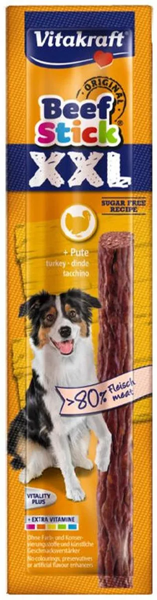 Vitakraft Beef Stick Original Kalkoen - 10 Stuks