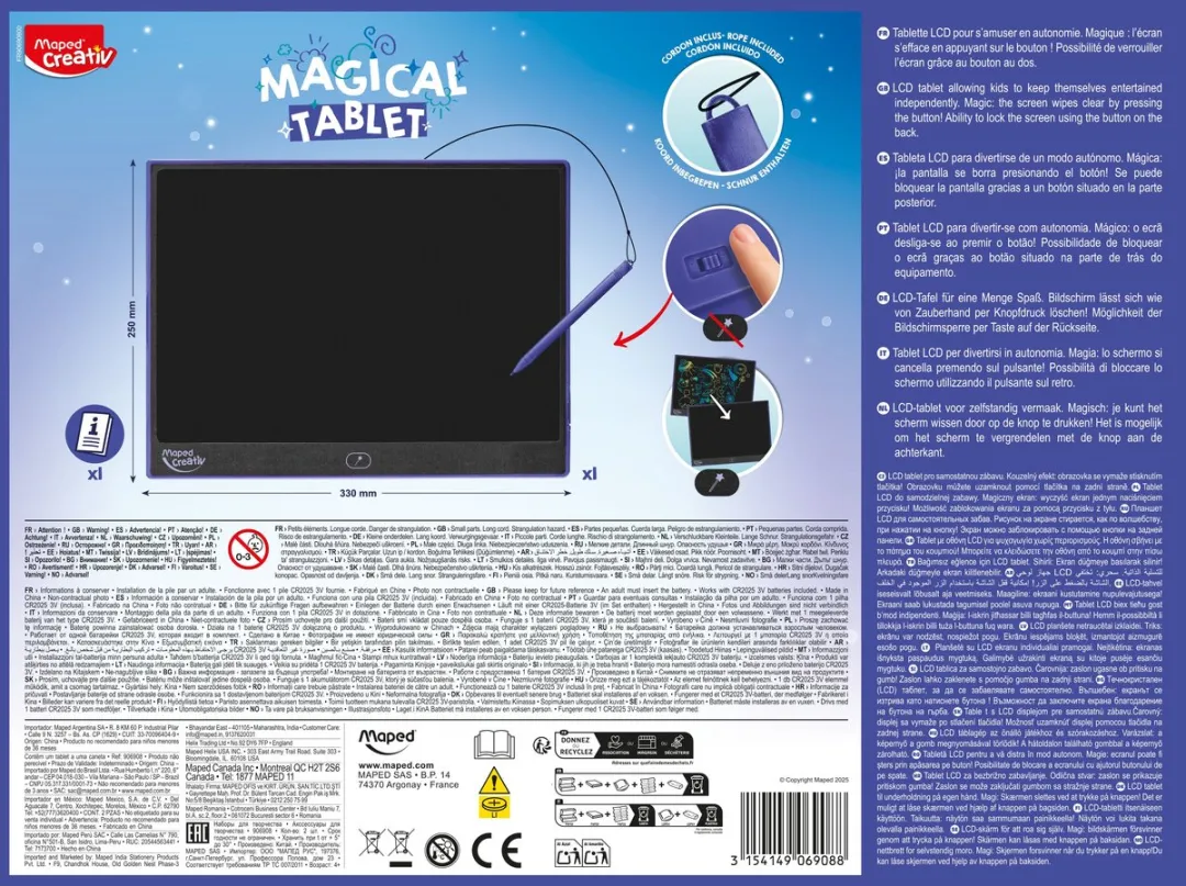 Maped Magical Tablet 16 inch LCD - met Stylus