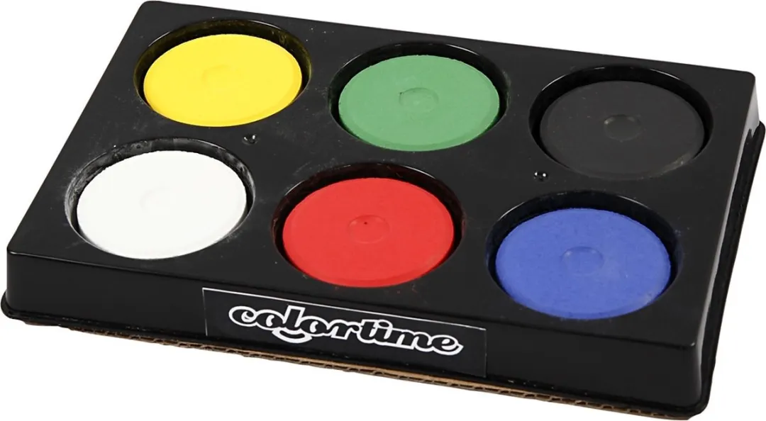 Colortime Waterverf Palet - 6 Primaire Kleuren - Multicolor