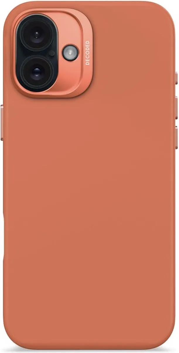 Decoded Siliconen Hoesje iPhone 16 Plus - Roze - Antibacterieel - MagSafe