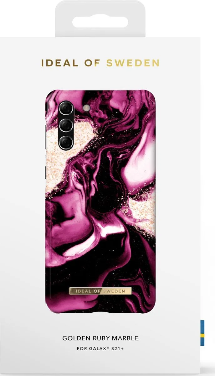 iDeal of Sweden Fashion Case Galaxy S21+ Golden Ruby Marble IDFCAW21-S21P-319 - afbeelding 3 van 3