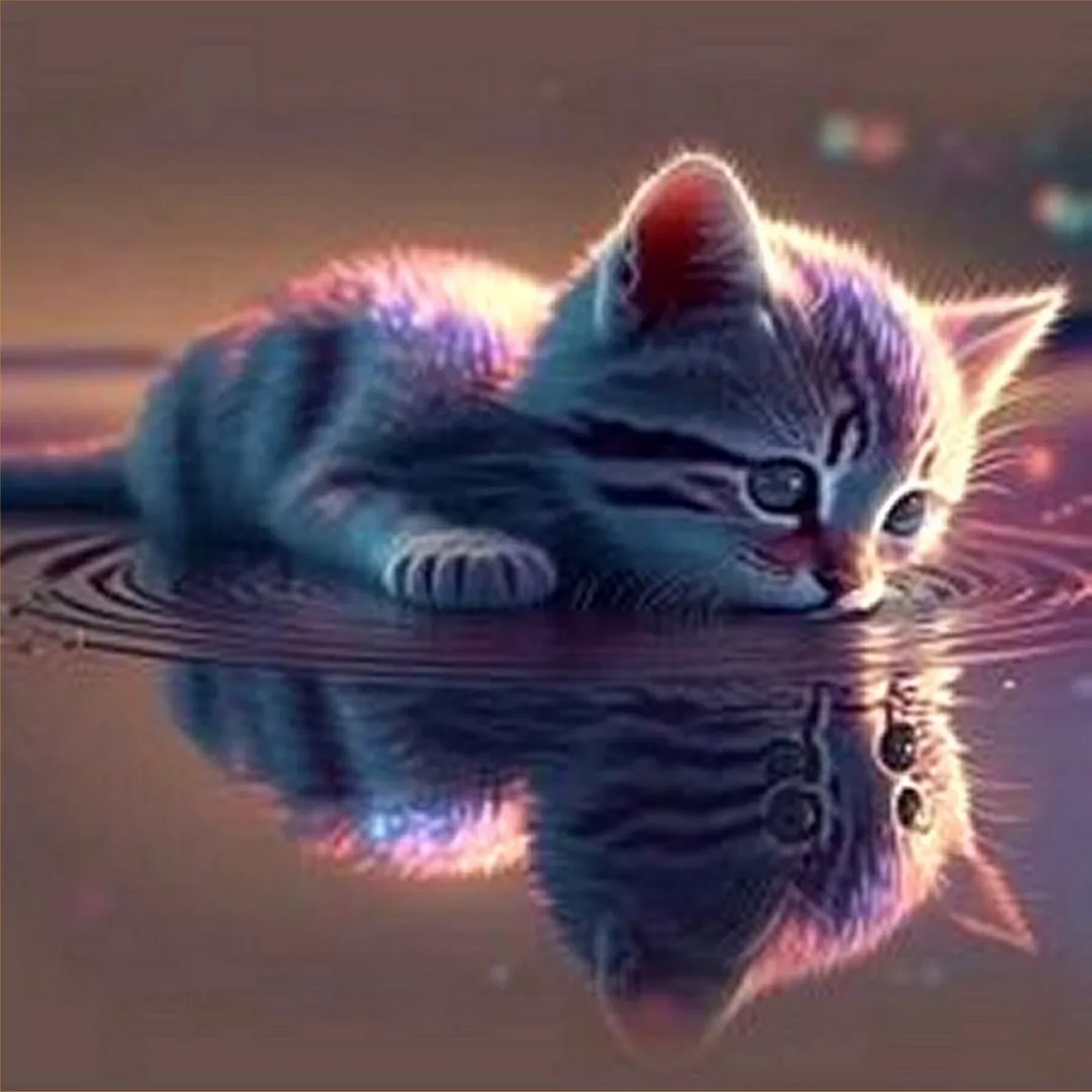 VDTOYS Diamond Painting VDTC227 Kitten