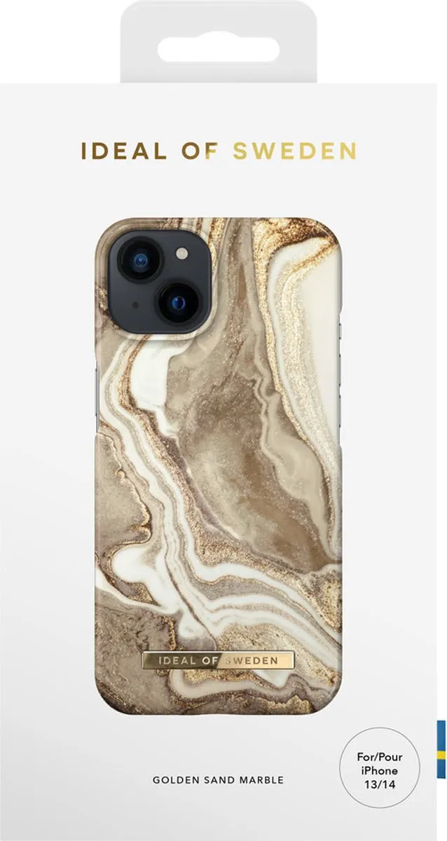 iDeal of Sweden iPhone 14 Backcover Golden Sand Marble - 7340205165849