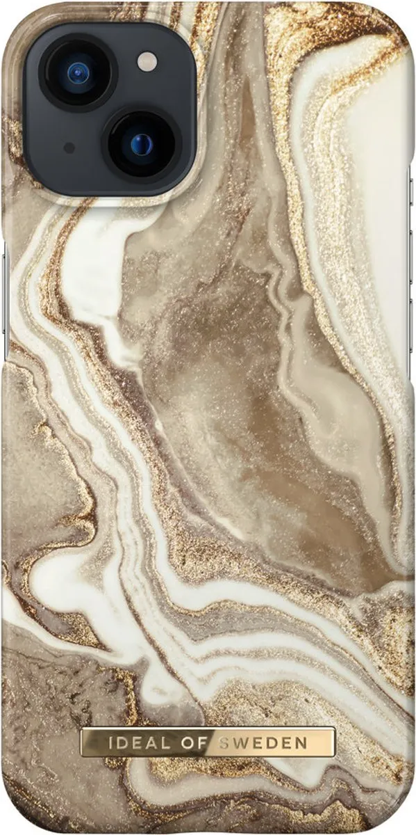 iDeal of Sweden iPhone 14 Backcover Golden Sand Marble - 7340205165849 - afbeelding 6 van 6