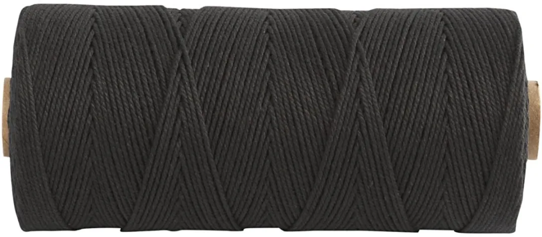 Creativ Company Katoenkoord 1mm 315m - Zwart