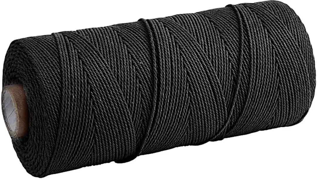 Creativ Company Katoenkoord 1mm 315m - Zwart