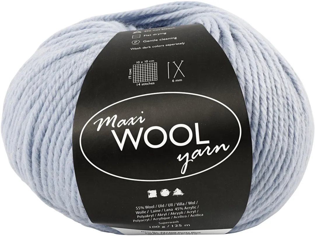Creativ Company Wolgaren Zacht Blauw
