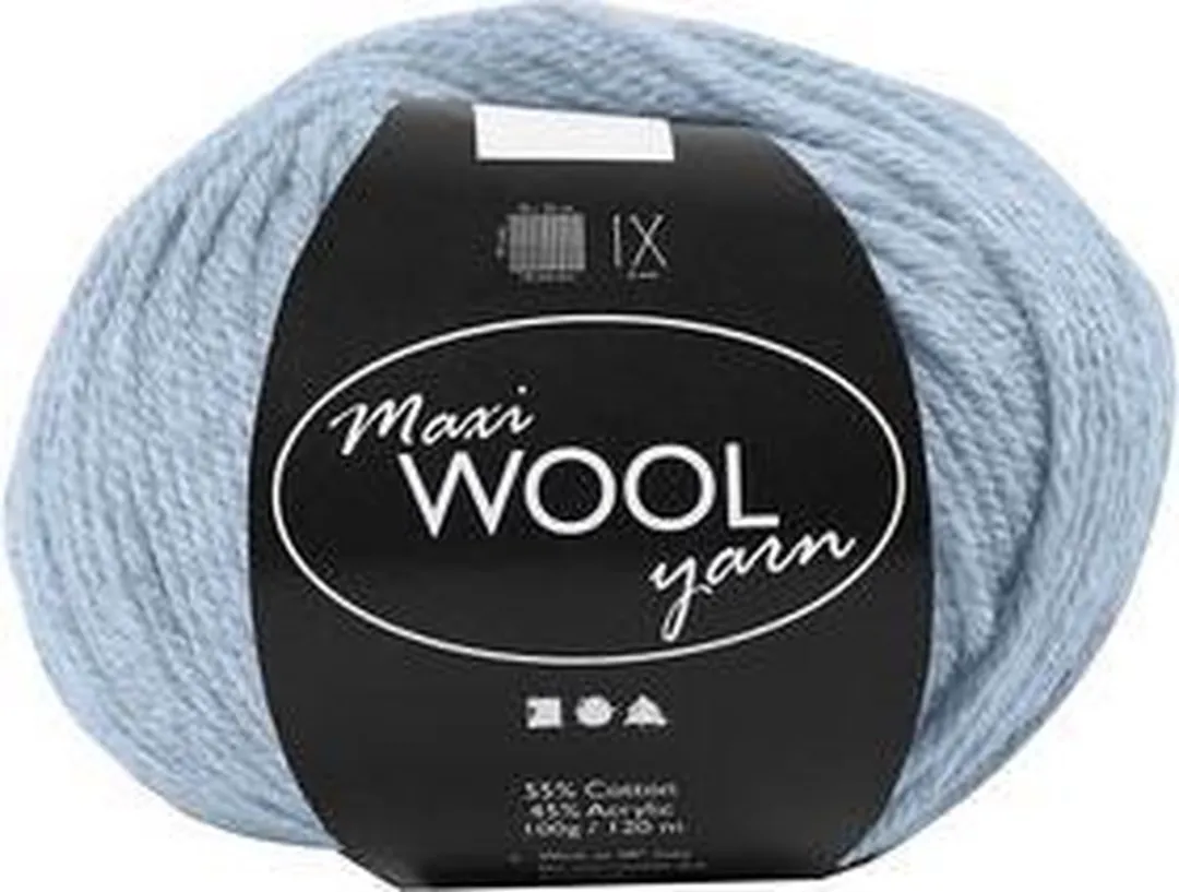 Creativ Company Wolgaren Zacht Blauw - 125m