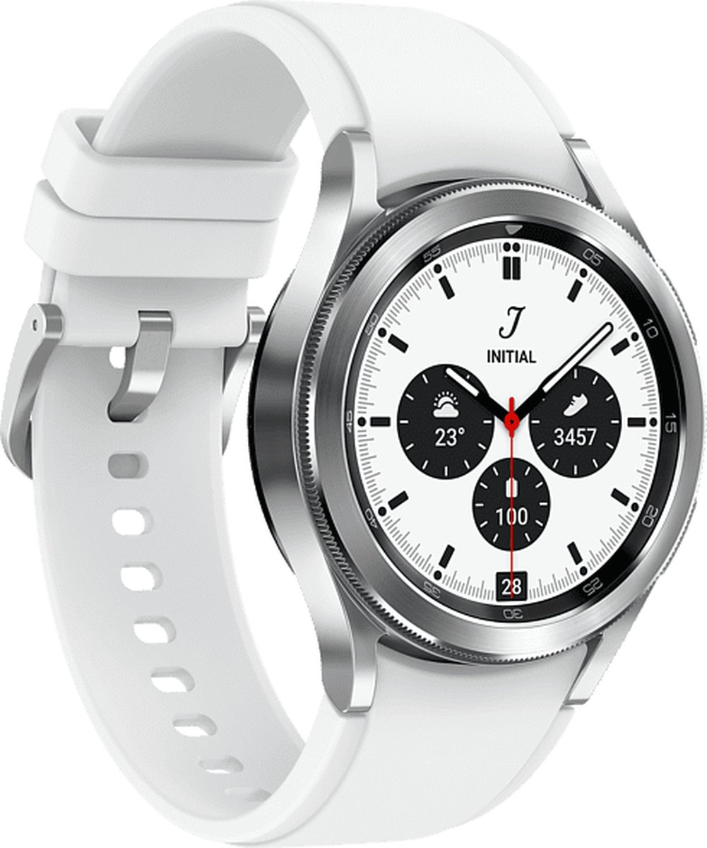 Samsung Galaxy Watch4 Classic - Smartwatch heren en dames - 42mm - Wit/Silver