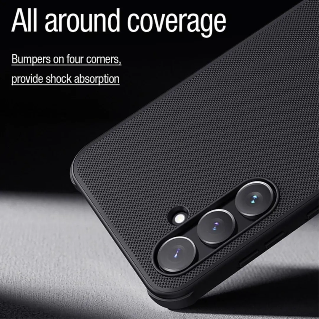 Nillkin Frosted Shield Hoesje Samsung Galaxy A55 - MagSafe - Zwart