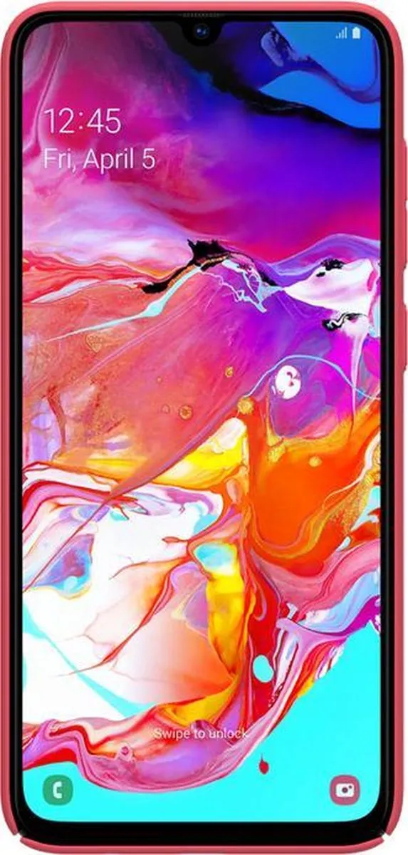 Nillkin Frosted Shield Hoesje Samsung Galaxy A70 - Rood