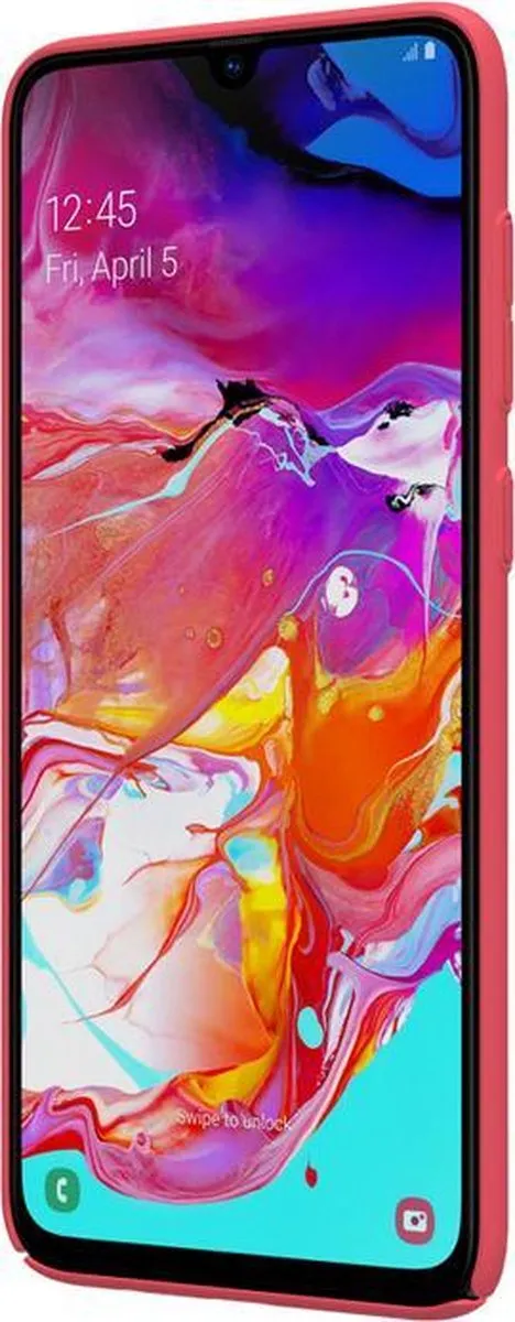 Nillkin Frosted Shield Hoesje Samsung Galaxy A70 - Rood