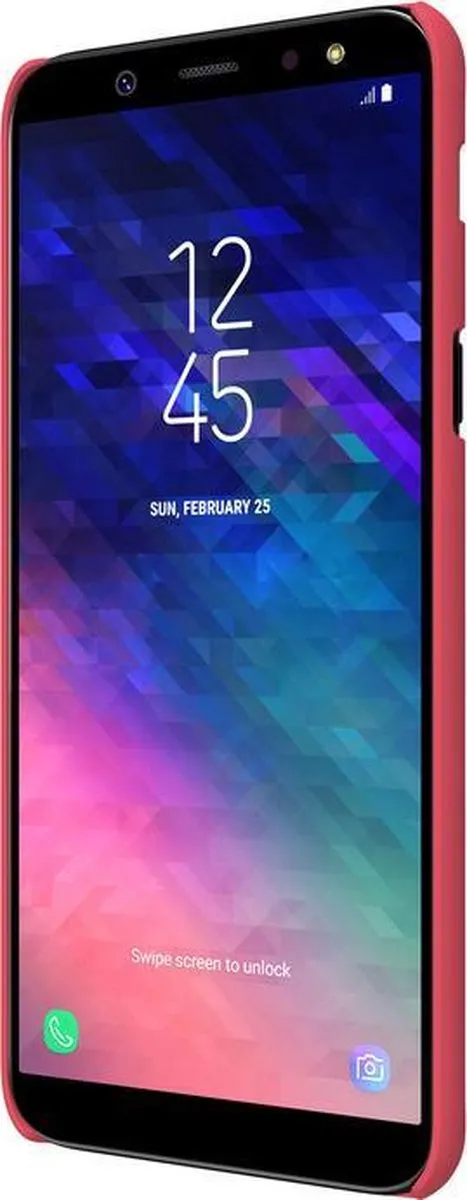Nillkin Frosted Shield Hoesje Samsung Galaxy A6+ 2018 - Rood