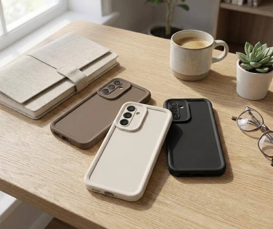 NUVEX Telefoonhoesje Galaxy A36 - 3 Stuks Zwart/Beige/Taupe