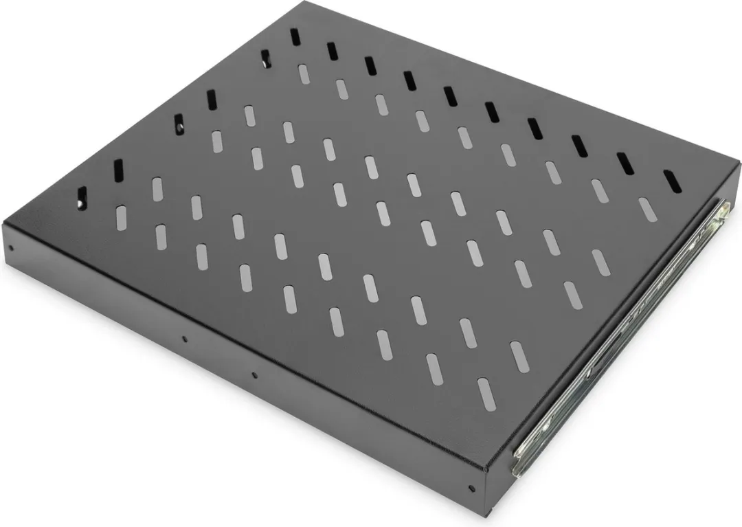 Digitus DN-19 TRAY-2-600-SW Uittrekbare Kastplank 19" - 600mm - Zwart