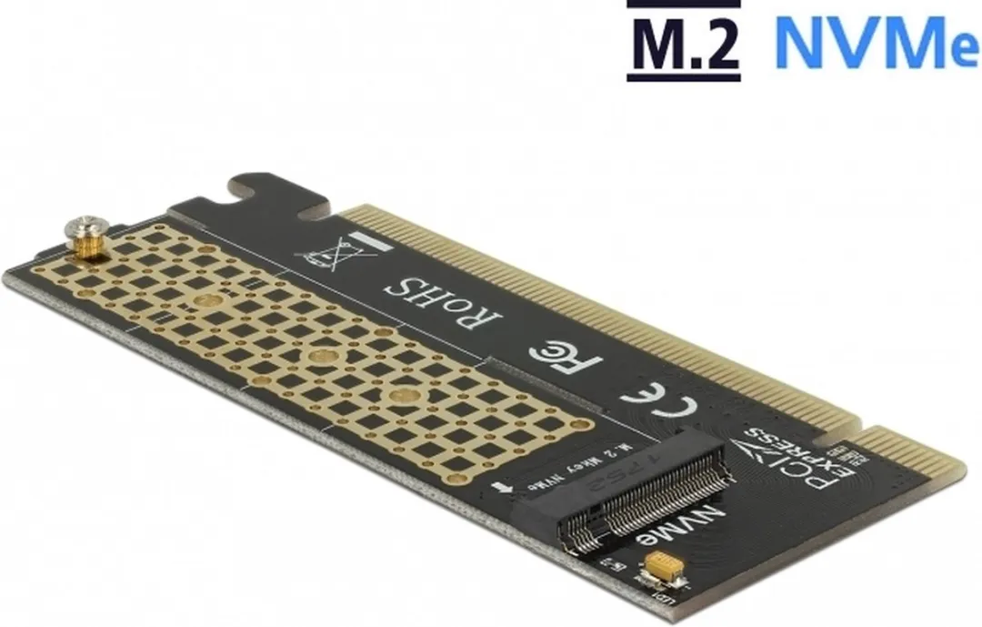Delock PCIe x16 naar NVMe M.2 Key M Kaart