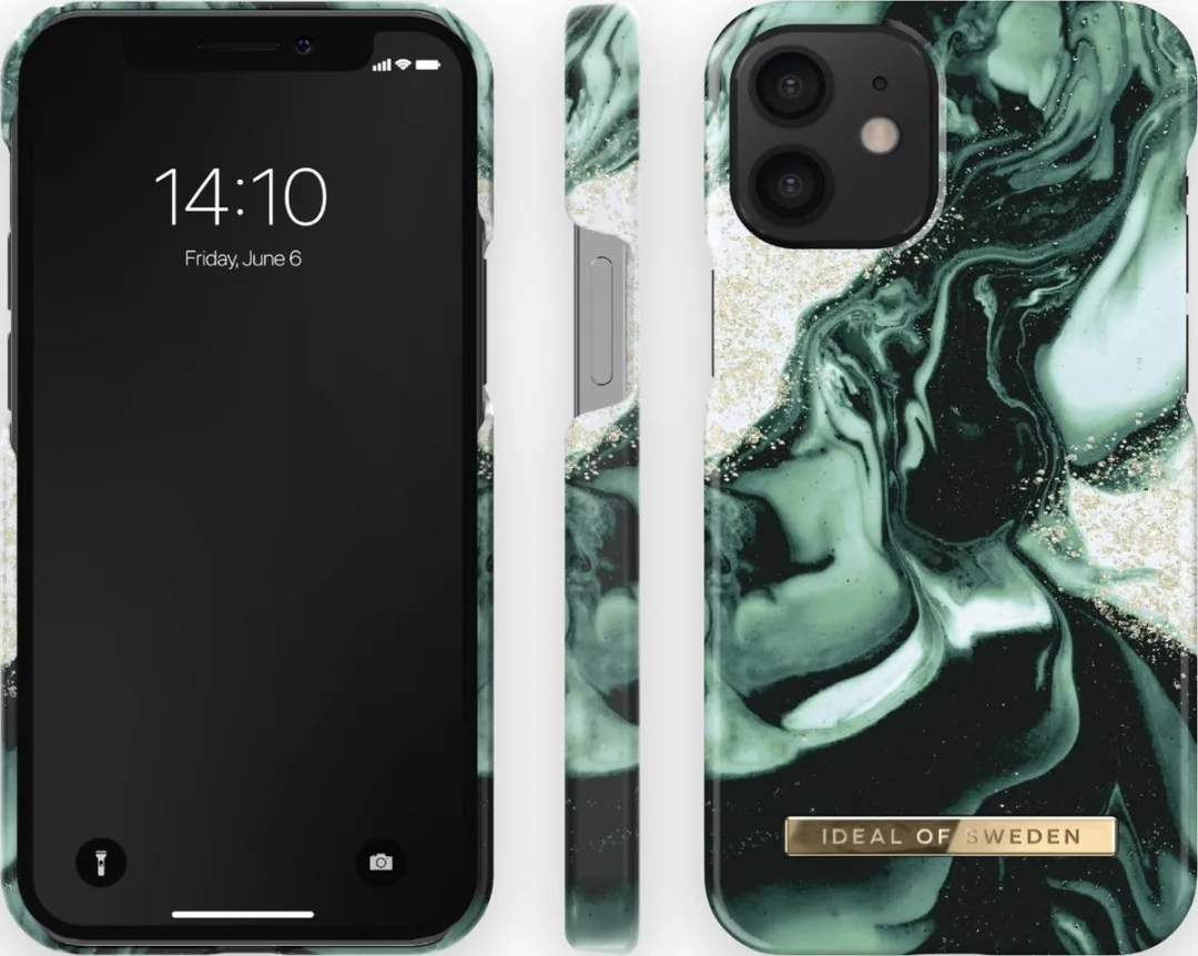 iDeal of Sweden iPhone 12 Mini Hoesje Golden Olive Marble IDFCAW21-I2054-320