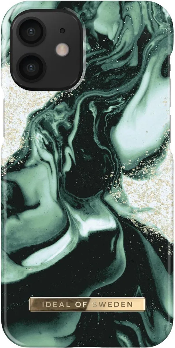 iDeal of Sweden iPhone 12 Mini Hoesje Golden Olive Marble IDFCAW21-I2054-320