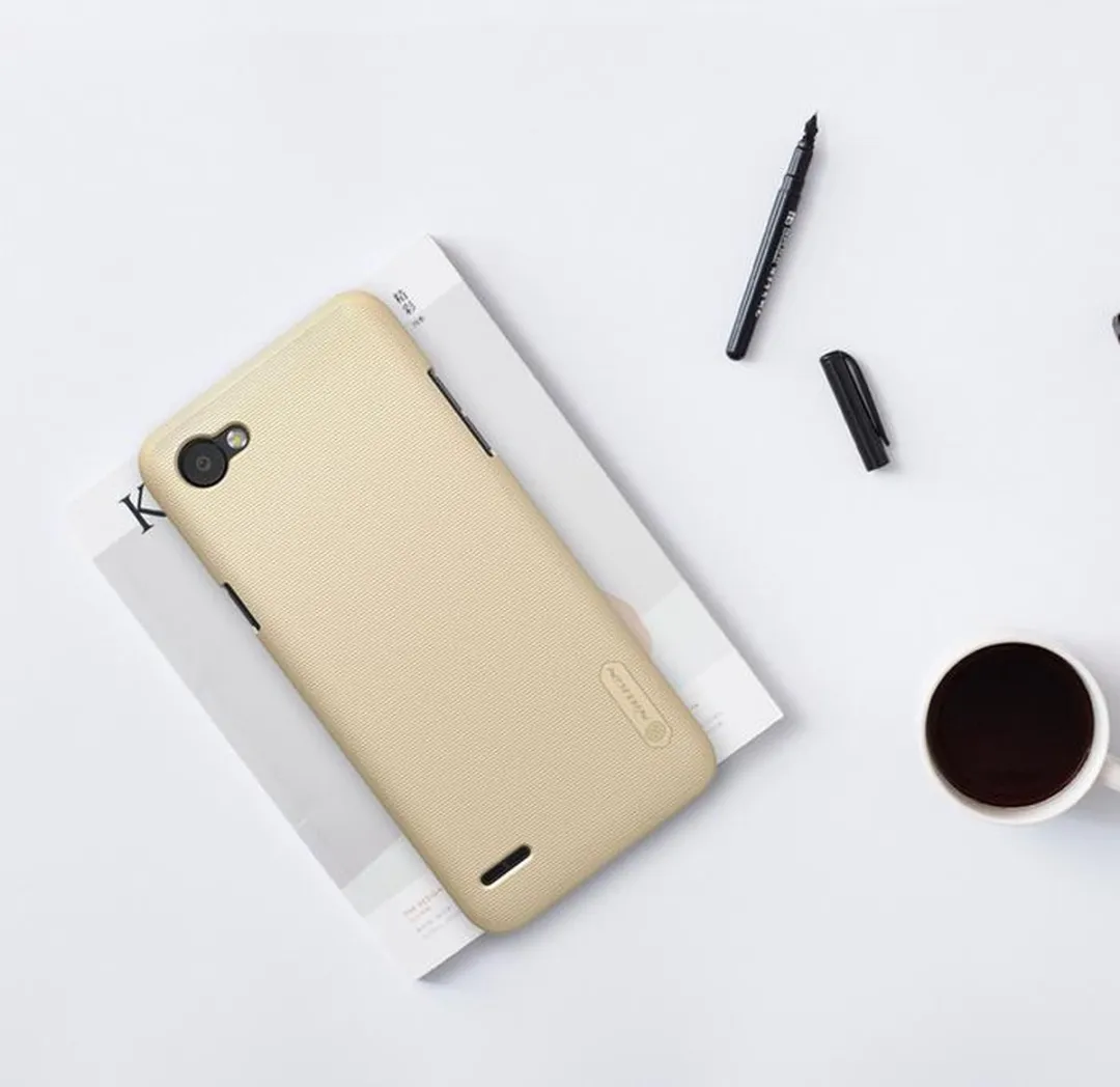 Nillkin Frosted Shield HardCase + Displayfolio LG Q6 - Goud - afbeelding 6 van 6