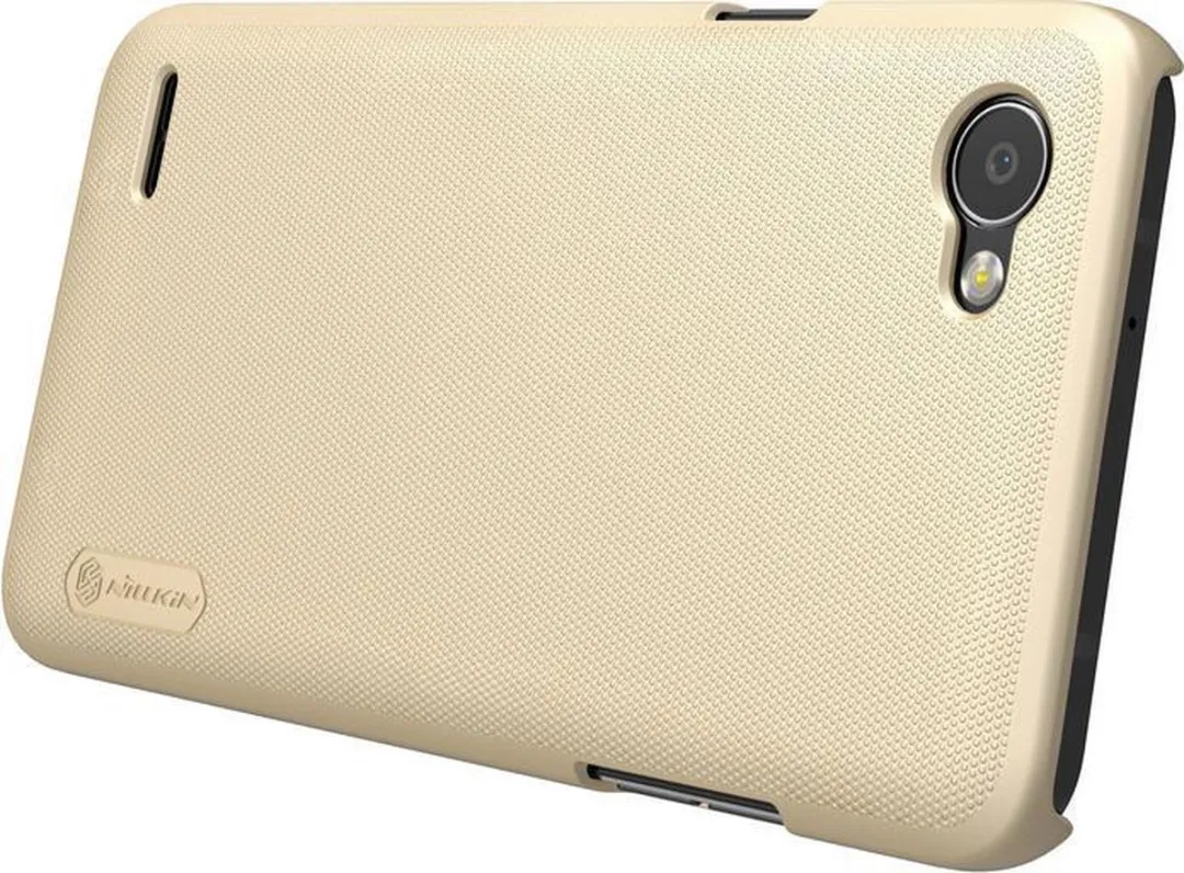Nillkin Frosted Shield HardCase + Displayfolio LG Q6 - Goud