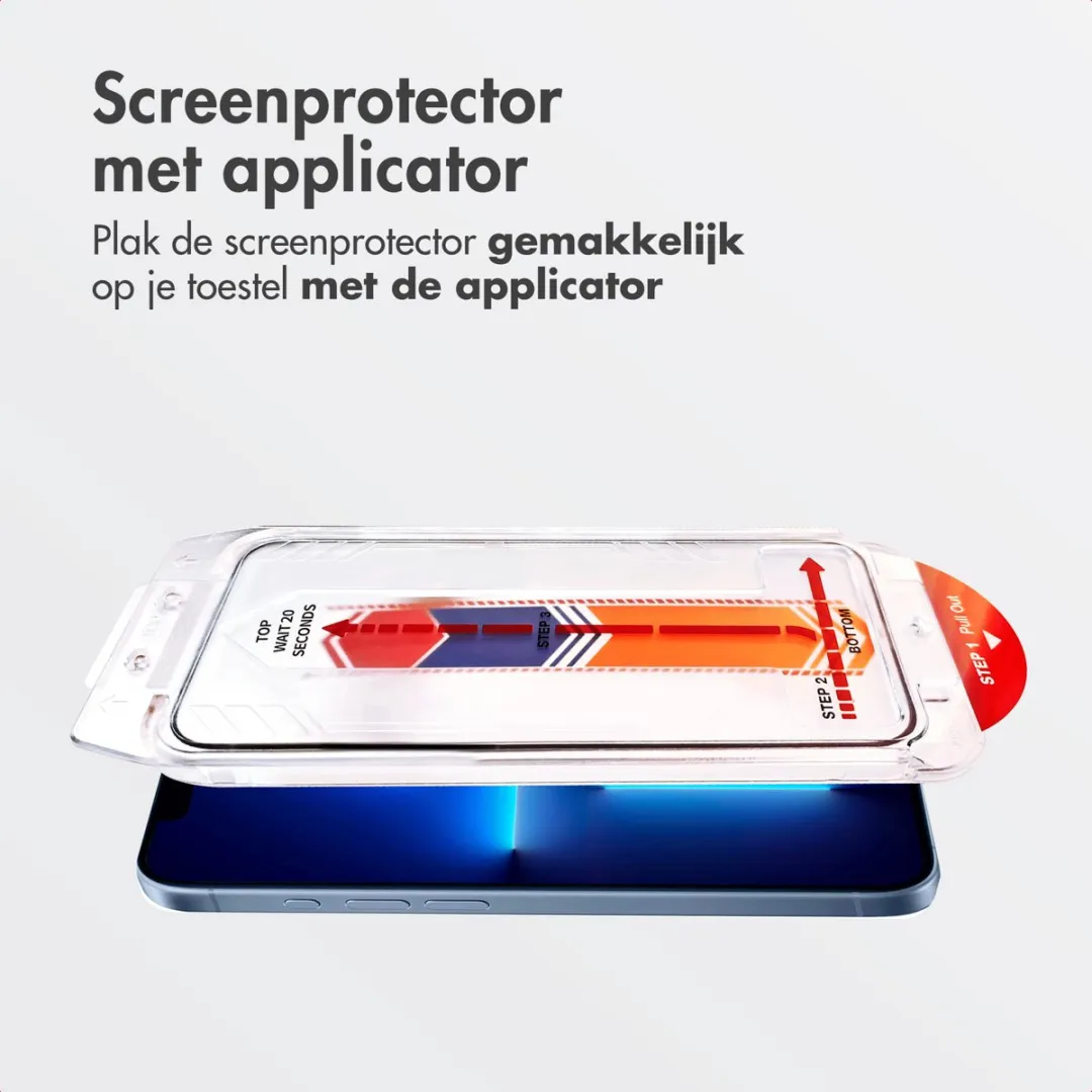 Accezz Screenprotector iPhone 13 Pro Max/14 Plus - Glas - Anti-stof applicator