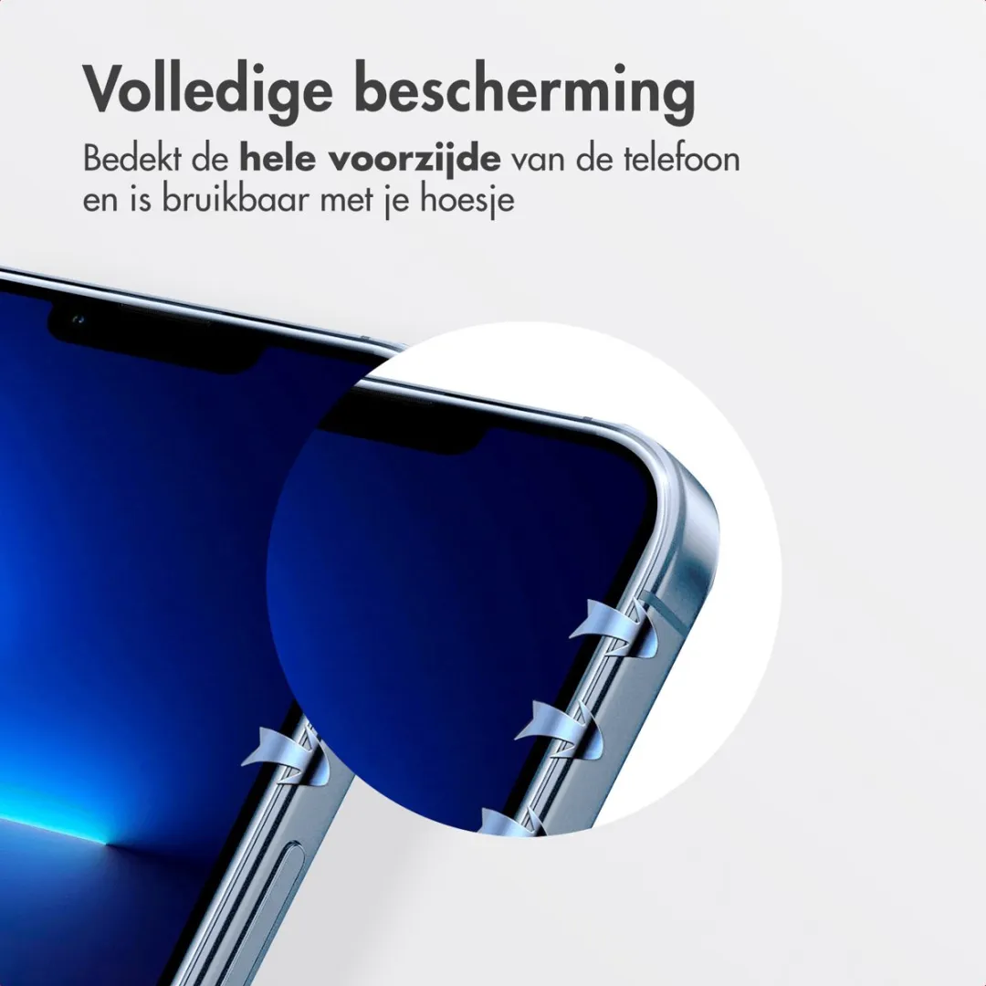 Accezz Screenprotector iPhone 13 Pro Max/14 Plus - Glas - Anti-stof applicator - afbeelding 6 van 6