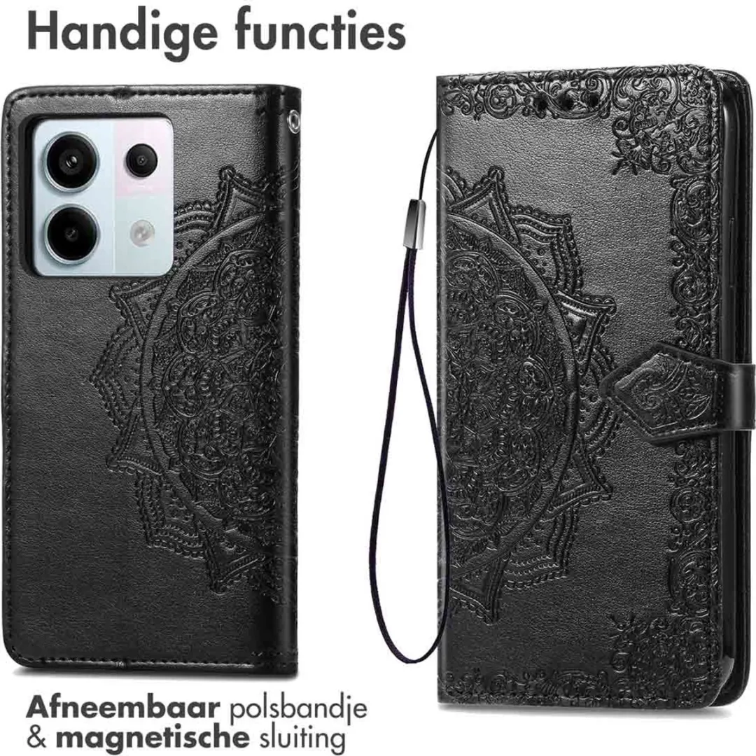 Imoshion Hoesje Xiaomi Redmi Note 13 Pro/Poco X6 - 3 Pasjes - Zwart