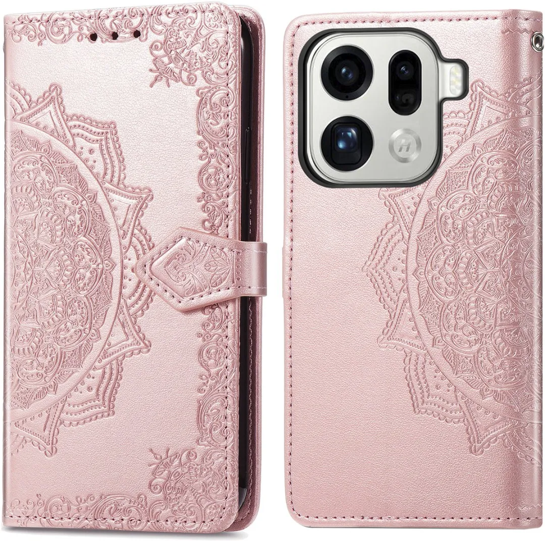 imoshion Hoesje Oppo Find X9 Pro - 3 Pasjes - Rosé Goud