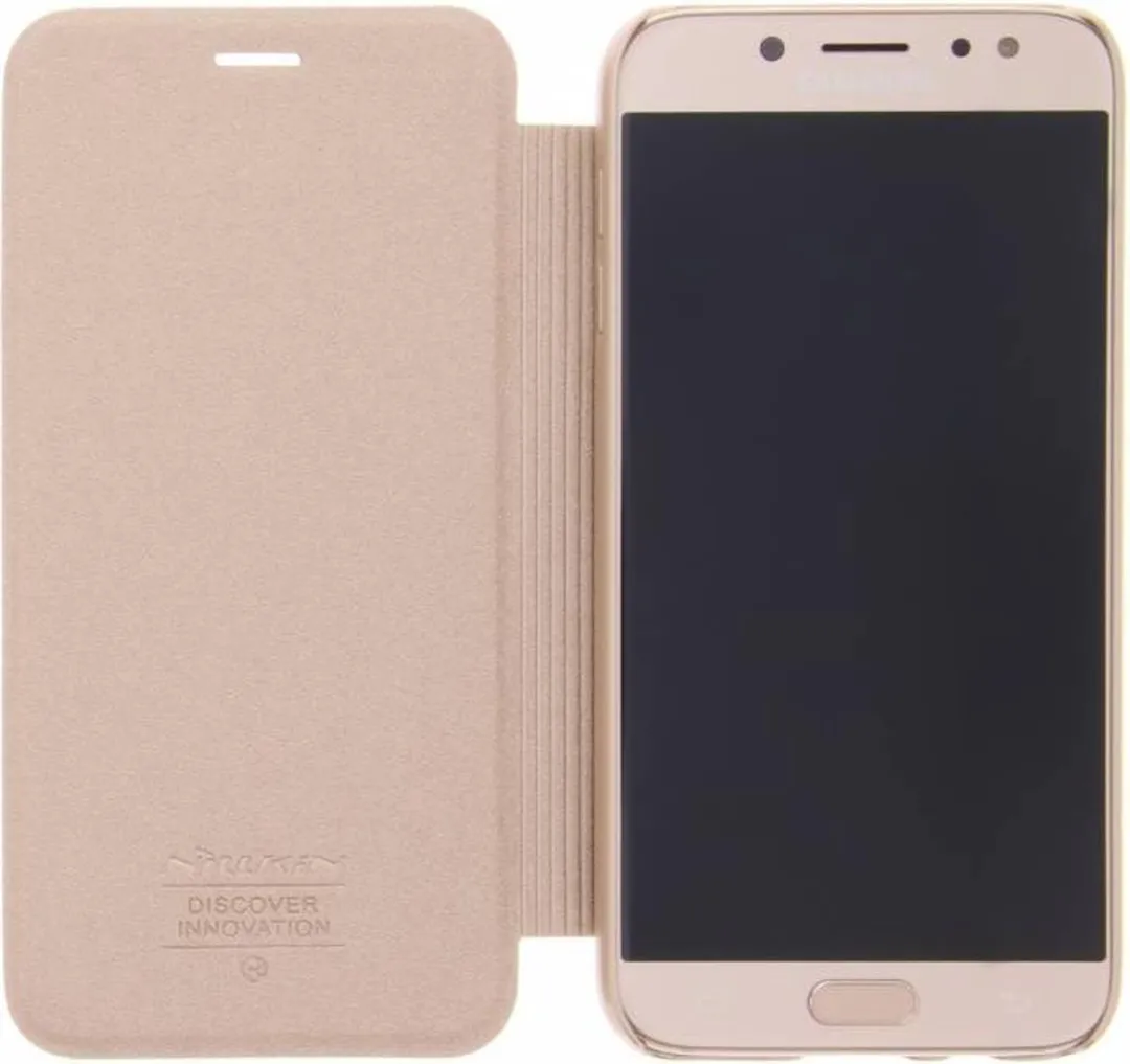 Nillkin Sparkle Booktype Hoes Samsung Galaxy J7 (2017) - Goud - afbeelding 3 van 4