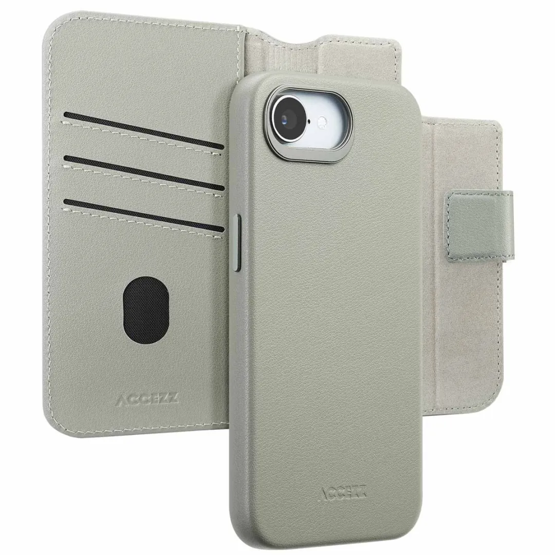 Accezz Hoesje iPhone 16e Leather Bookcase 2-in-1