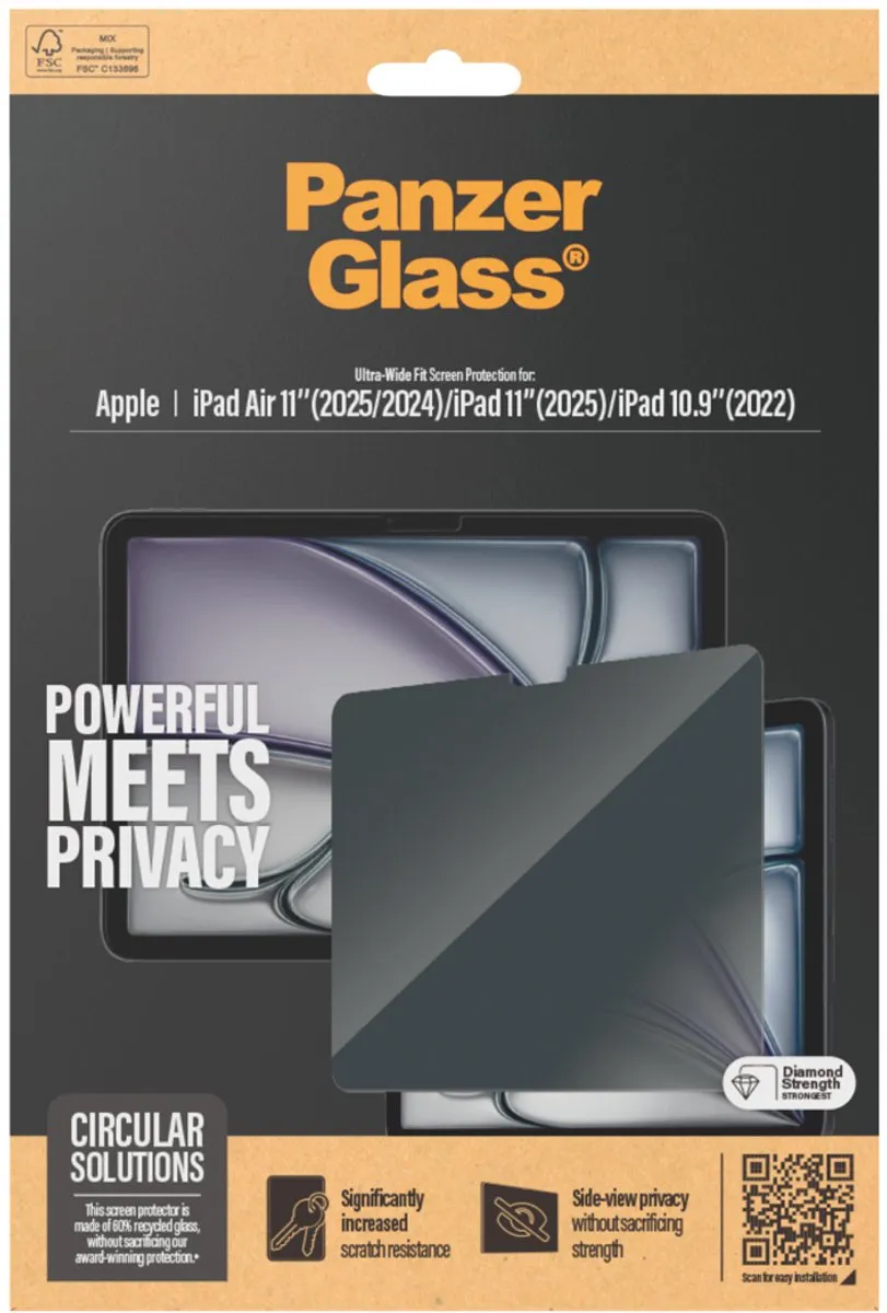 PanzerGlass P2833 Screenprotector iPad Air 11 (2024) - Transparant - afbeelding 6 van 6