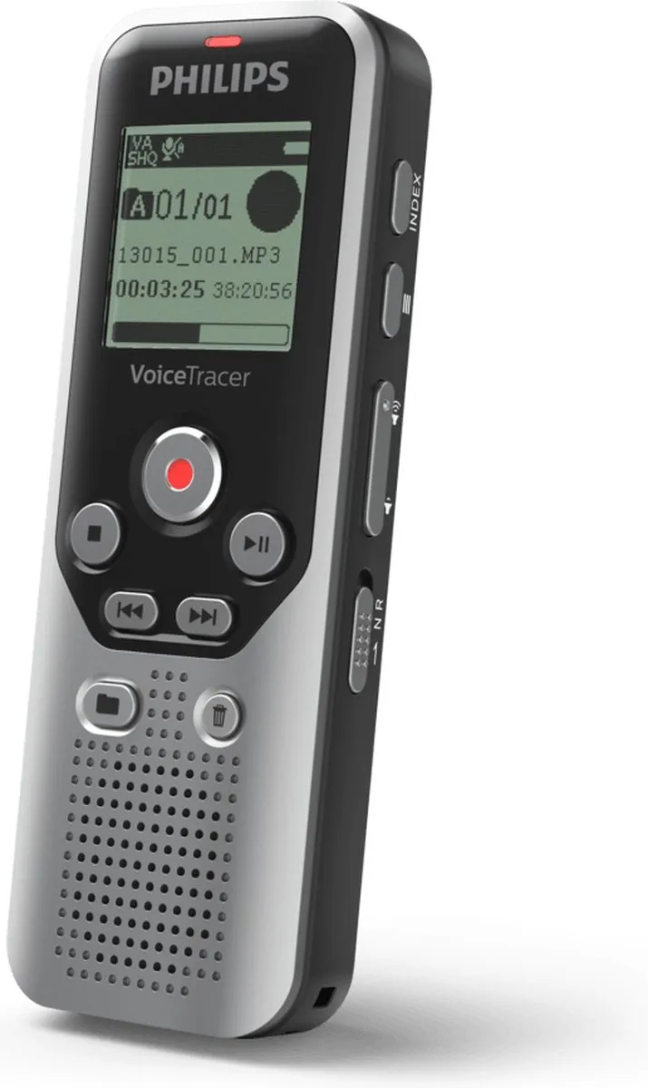 Philips VoiceTracer DVT1250 Audio Recorder - 8GB - Zilver - afbeelding 2 van 6