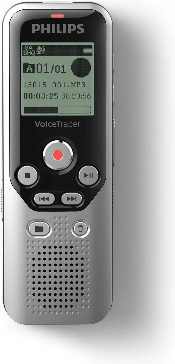 Philips VoiceTracer DVT1250 Audio Recorder - 8GB - Zilver - afbeelding 4 van 6