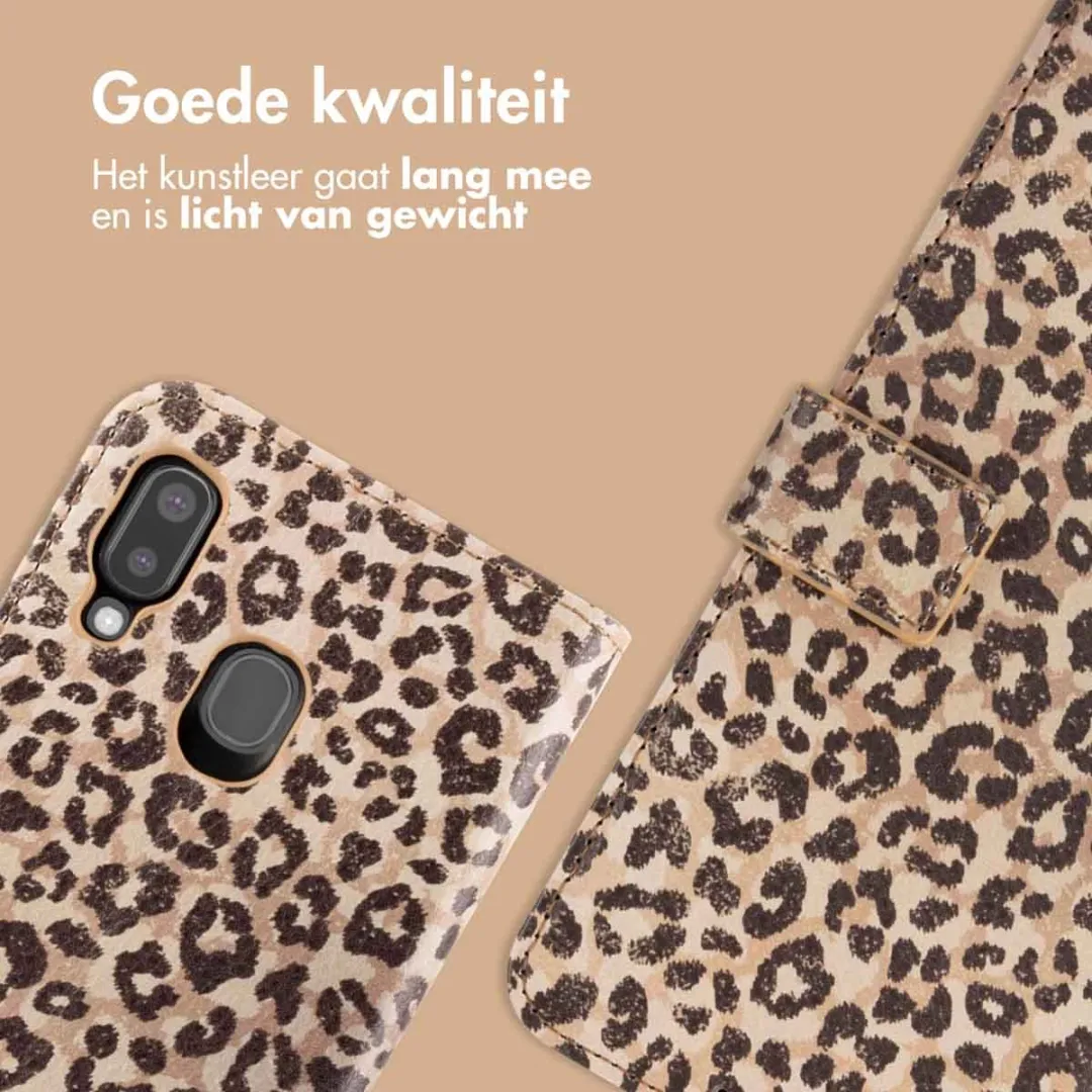 Imoshion Hoesje Samsung Galaxy A20e - 3 Pasjes - Leopard Mood