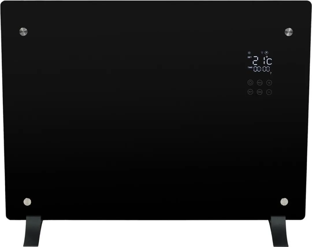 Eurom Alutherm Verre 1000 Black Convector 1000W - Zwart
