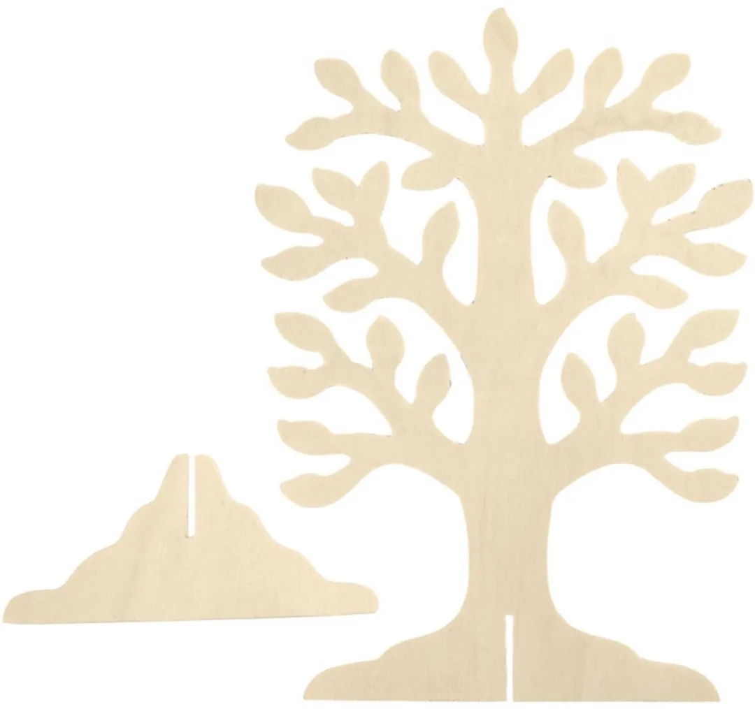 Creativ Company Houten Boom met Voet 30x21,5cm
