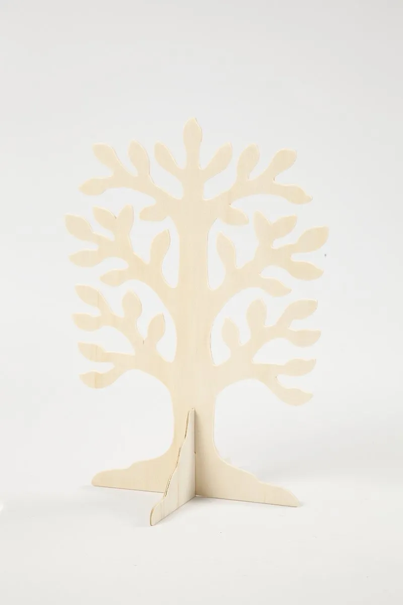 Creativ Company Houten Boom met Voet 30x21,5cm - Blank