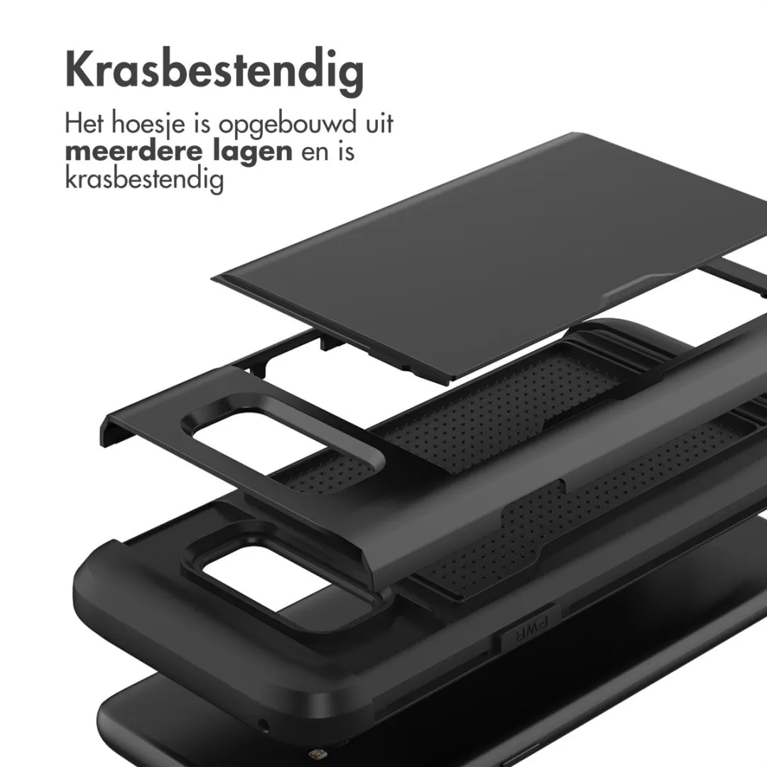 Imoshion Hoesje Samsung Galaxy S8 - Pasjeshouder - 2 Stuks - Zwart