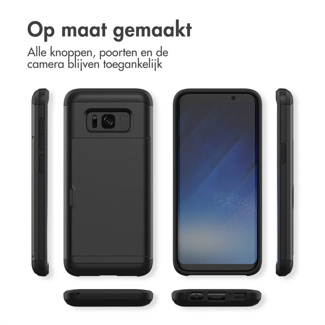 Imoshion Hoesje Samsung Galaxy S8 - Pasjeshouder - 2 Stuks - Zwart - afbeelding 6 van 6